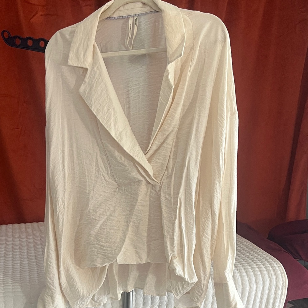 Anthropologie Cream Blouse